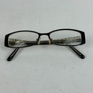 Chelsea Morgan CM 1010 BK Eyeglasses Womens Frames Black Rectangular‎ 50-16-135